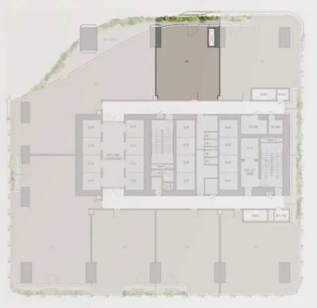 Floor plan of a Core office