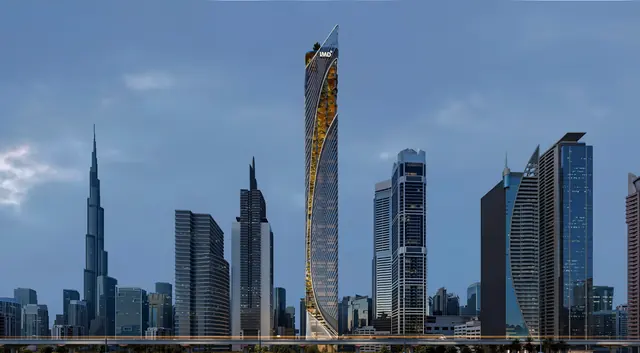 Tower on the Dubai skyline